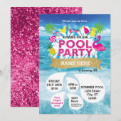 Uitnodiging voor zomerzoneparen 5 x 7 (Voorkant / Achterkant)