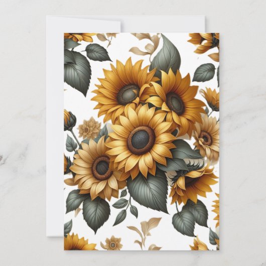 Uitnodiging voor zonnebloempatch (Achterkant)