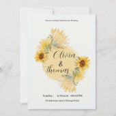 uitnodiging voor zonnebloempitten moderne (Voorkant)