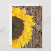  uitnodiging voor zonnebloempjes (Achterkant)