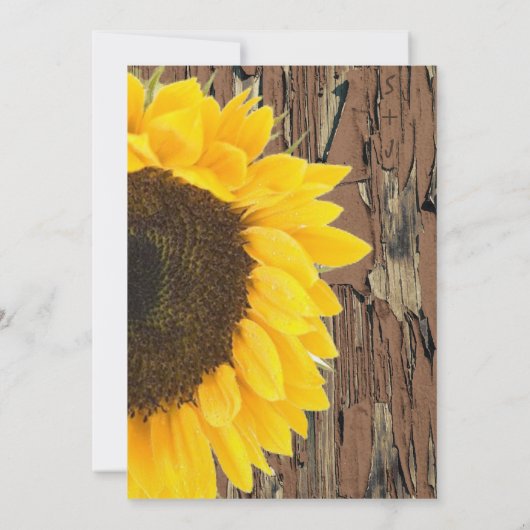  uitnodiging voor zonnebloempjes (Achterkant)