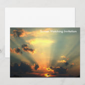 Uitnodiging voor zonsondergang kijken (Voorkant / Achterkant)