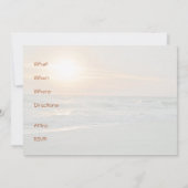 Uitnodiging voor zonsopgang aan het strand (met tw (Achterkant)