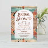 Uitnodiging voor Zuidwest-Azteekse bruidsdouche (Staand voorkant)