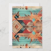 Uitnodiging voor Zuidwest-Azteekse bruidsdouche (Achterkant)