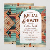 Uitnodiging voor Zuidwest-Azteekse bruidsdouche (Voorkant / Achterkant)