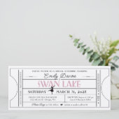 Uitnodiging voor Zwanenmeer Verjaardagsfeestje (Staand voorkant)