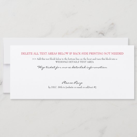 Uitnodiging voor Zwanenmeer Verjaardagsfeestje (Achterkant)