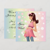 Uitnodiging voor zwangerschapsaankondiging (Voorkant / Achterkant)