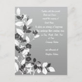 Uitnodiging voor zwarte en witte bruiloft (Voorkant)