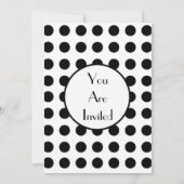 Uitnodiging voor zwarte en witte feestjes (Achterkant)