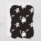 uitnodiging voor zwarte halloween bruiloft (Voorkant)