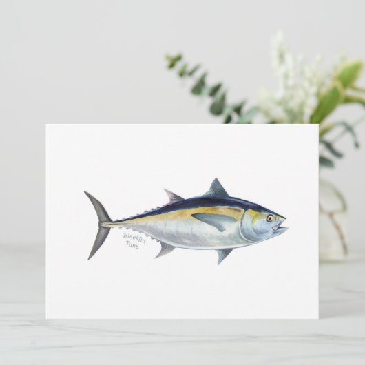 Uitnodiging voor zwarte tonijn (Staand voorkant)