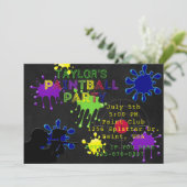 Uitnodiging voor zwarte tribune (Staand voorkant)