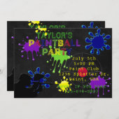 Uitnodiging voor zwarte tribune (Voorkant / Achterkant)