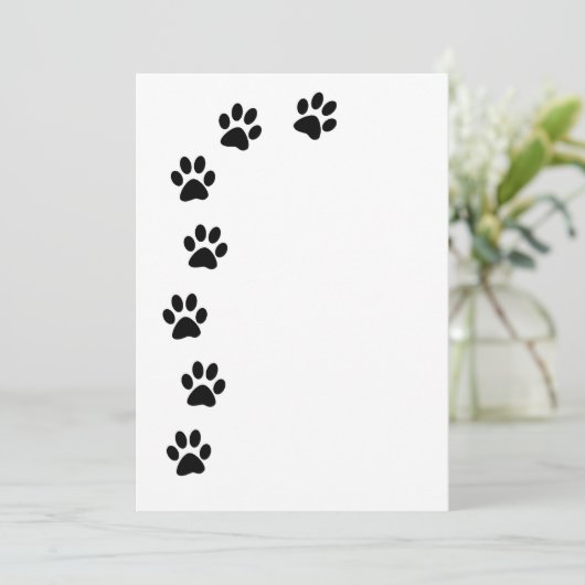 Uitnodiging voor zwartverfprinters (Staand voorkant)