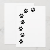 Uitnodiging voor zwartverfprinters (Voorkant / Achterkant)