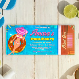 Uitnodiging voor zwembadfeest