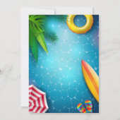 Uitnodiging voor zwembadfeestje (Achterkant)