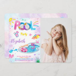 Uitnodiging voor zwembadfoto