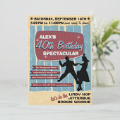 Uitnodiging voor Zwingende Dans Partij 40 (Staand voorkant)