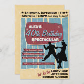 Uitnodiging voor Zwingende Dans Partij 40 (Voorkant / Achterkant)