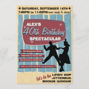 Uitnodiging voor Zwingende Dans Partij 40