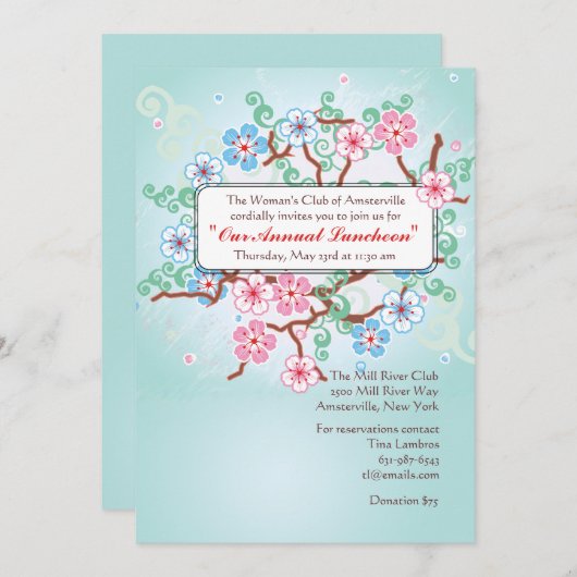 Uitnodiging voorjaarsfeederen (Voorkant / Achterkant)