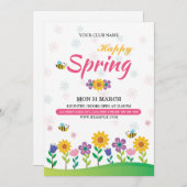 Uitnodiging voorjaarsfestival (Voorkant / Achterkant)