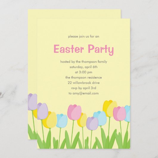 Uitnodiging voorjaarsjorps (Voorkant / Achterkant)