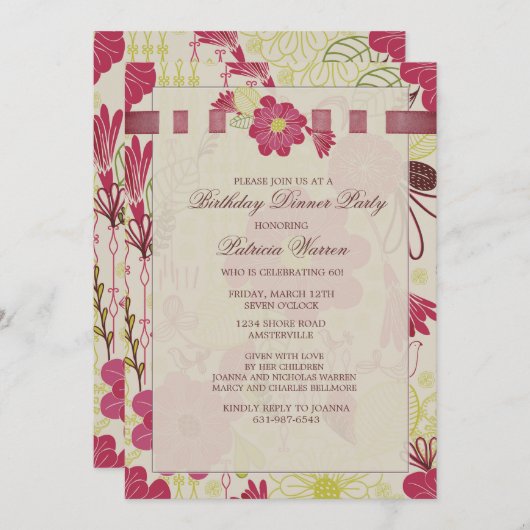 Uitnodiging voorjaarsoverlay (Voorkant / Achterkant)