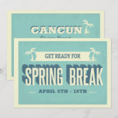 Uitnodiging voorjaarspauze (Voorkant / Achterkant)