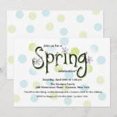 Uitnodiging voorjaarsviering (Voorkant / Achterkant)