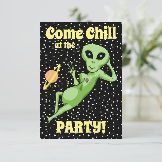 Uitnodiging Vrede Vreemdelingenpartij (Staand voorkant)