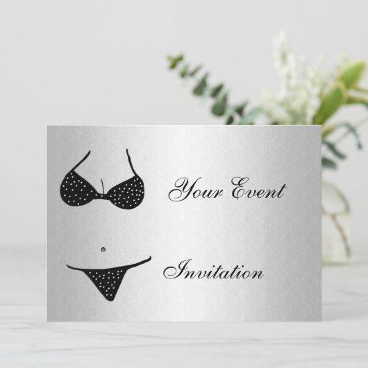 Uitnodiging vrijgezellenfeest (Staand voorkant)