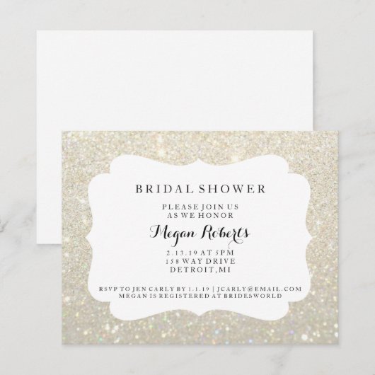 Uitnodiging - Vrijgezellenfeest dag feb - White Go (Voorkant / Achterkant)