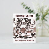 Uitnodiging vrijgezellenfeest, Groom Shower Uitnod (Staand voorkant)