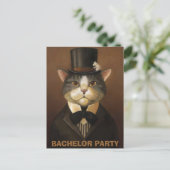 Uitnodiging vrijgezellenfeest, Groom Shower Uitnod (Staand voorkant)