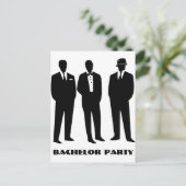 Uitnodiging vrijgezellenfeest, Groom Shower Uitnod (Staand voorkant)