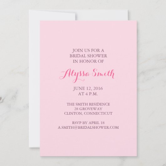 Uitnodiging Vrijgezellenfeest jurk silhouet pruim (Achterkant)