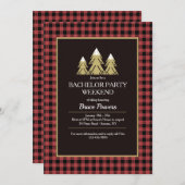 Uitnodiging vrijgezellenfeest skivakantie (Voorkant / Achterkant)