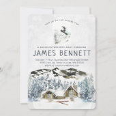 Uitnodiging vrijgezellenweekend skitrip (Voorkant)