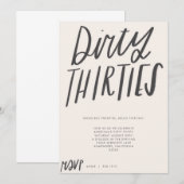 UITNODIGING VUILE DERTIGER FEESTJE (Voorkant / Achterkant)