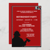 Uitnodiging vuurman/brandweerhoofd (Voorkant / Achterkant)