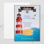 Uitnodiging vuurtoren (Voorkant / Achterkant)