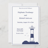 Uitnodiging vuurtoren voor bruiloft (Voorkant)