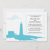 Uitnodiging vuurtoren voor bruiloft (Voorkant)