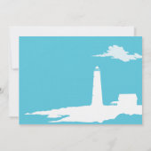 Uitnodiging vuurtoren voor bruiloft (Achterkant)