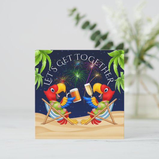 Uitnodiging Vuurwerk Samenkomst (Staand voorkant)