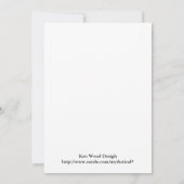 Uitnodiging W14 voor Tropische Flower Cross-Baby s (Achterkant)